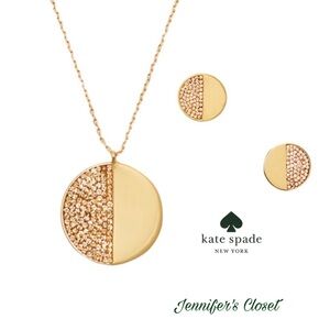 KATE SPADE Pavé Mod Scallop Earrings & Pendant Set